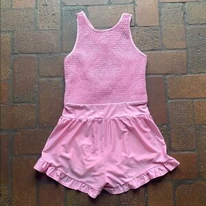 TCEC Blush Pink Textured Romper